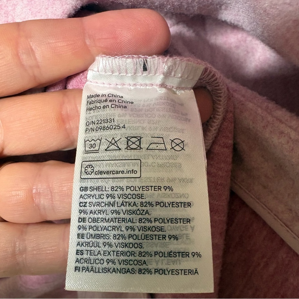 H&M Light Pink Button-Up Shacket Jacket Size XS - Picture 5 of 6